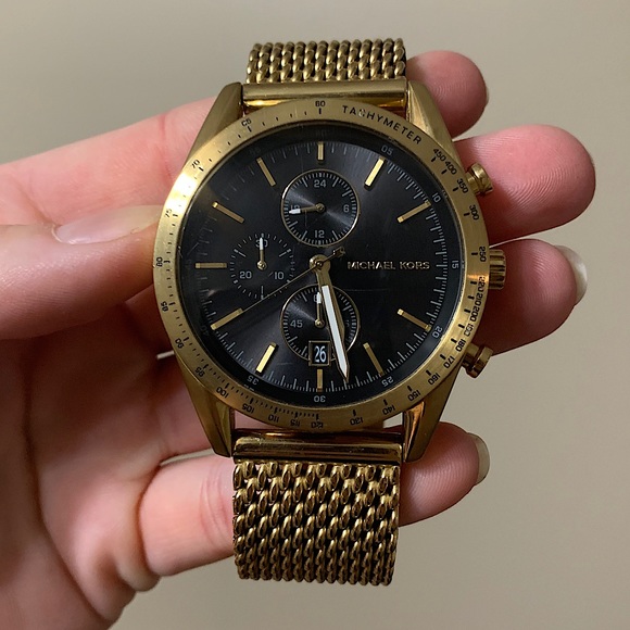 Men’s Gold Michael Kors Watch - Picture 1 of 2